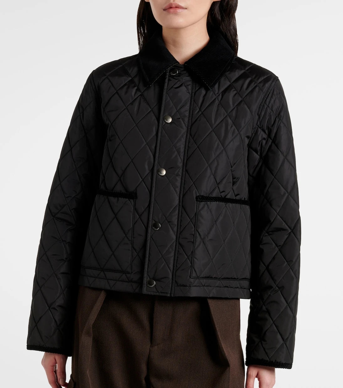 Burberry - جاكيت بربري مبطّن بنقشة مربعات