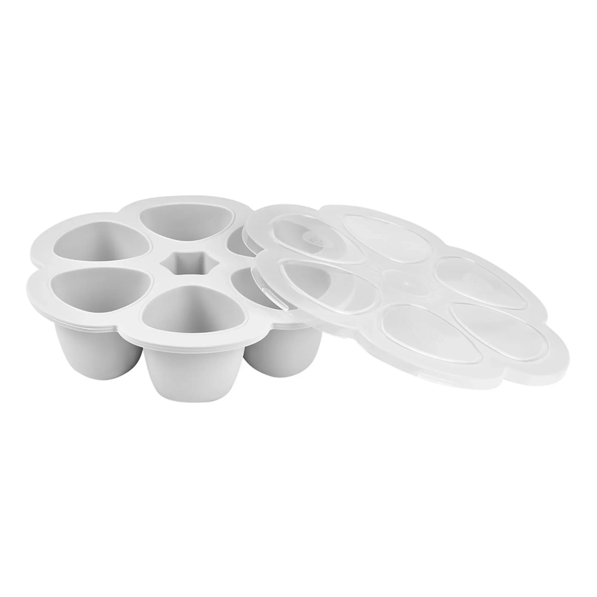 Béaba - Silicone Baby Food Mould - 6 x 90ml | Light grey