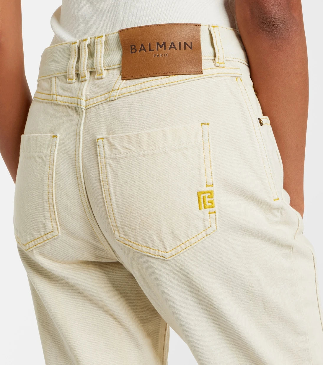 Balmain - Faded bootcut jeans
