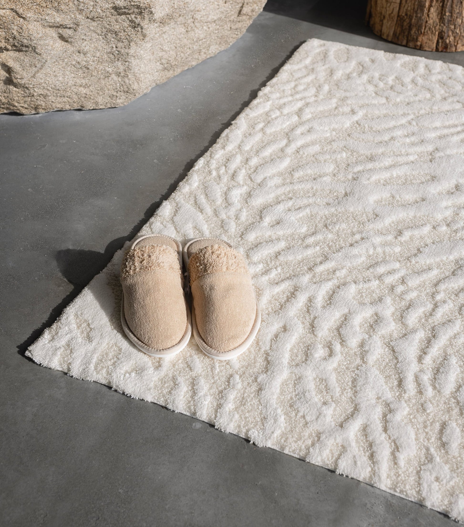 Abyss & Habidecor Egyptian Cotton-Blend Flow Bath Mat (70cm x 120cm)