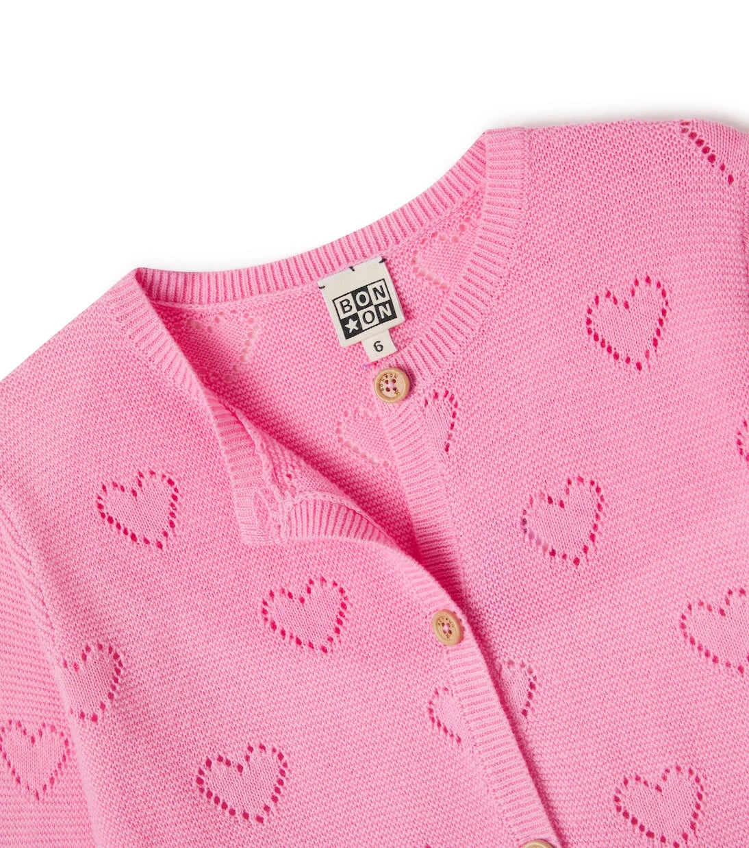 Bonton - Lilou open-knit cotton cardigan
