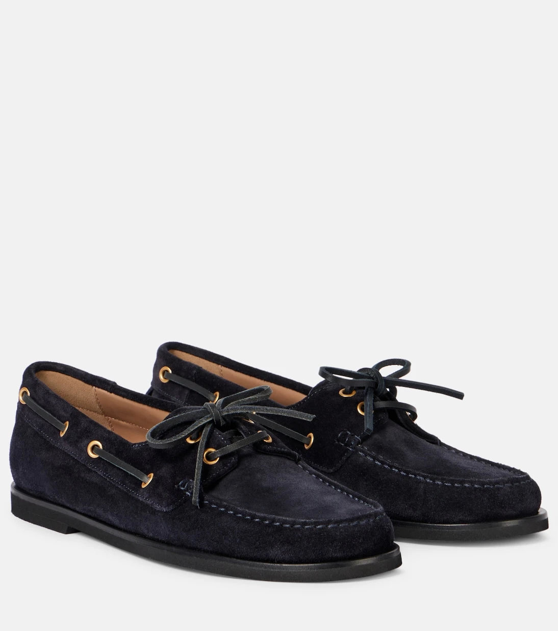 Gianvito Rossi - Vandée suede boat shoes