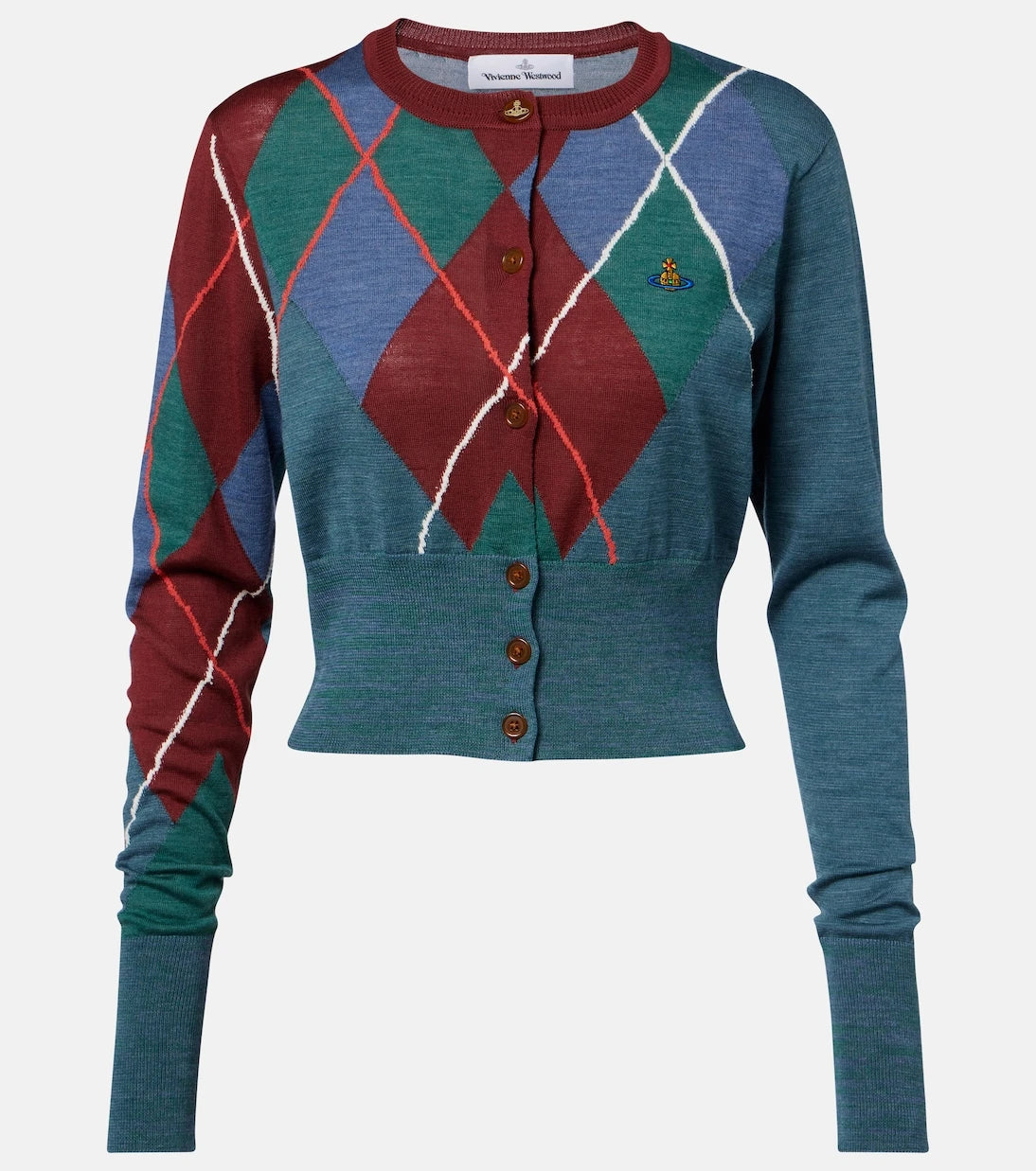 Vivienne Westwood - Argyle wool and cotton cardigan
