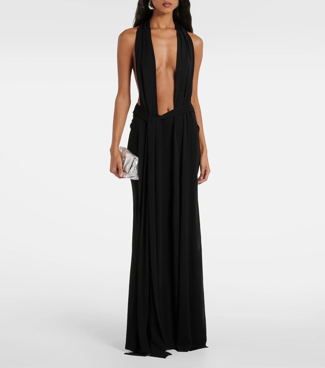 Christopher Esber - Trapeze draped jersey gown