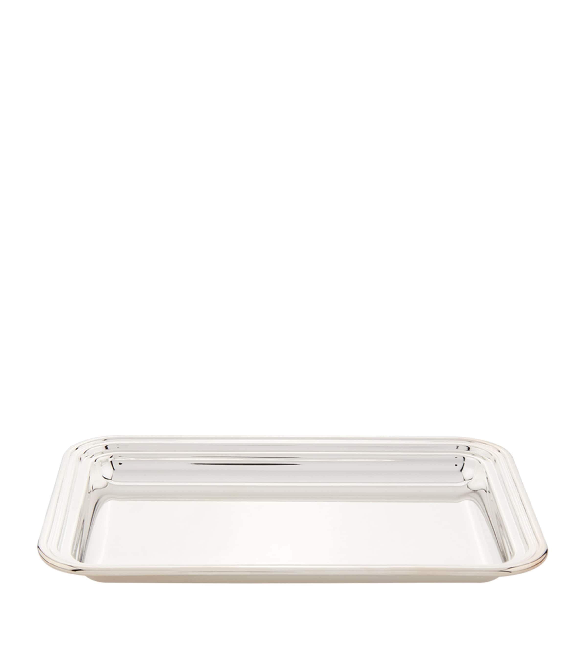 Greggio Silver Plated Georgian Rectangular Tray (20cm x 14cm)