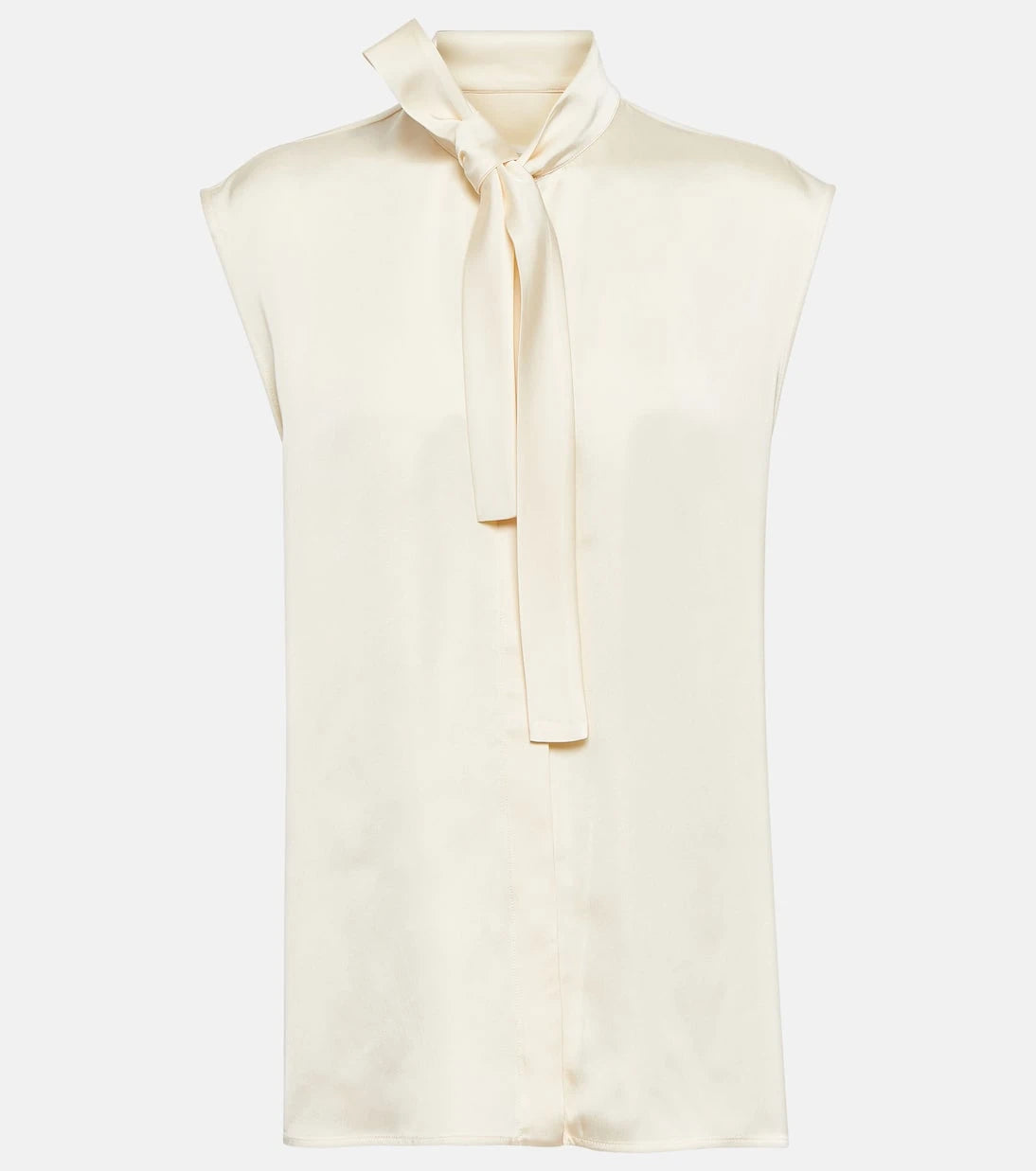 Jil Sander - Satin sleeveless blouse