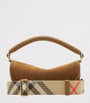 Burberry Beige Suede B Clip Shoulder Bag