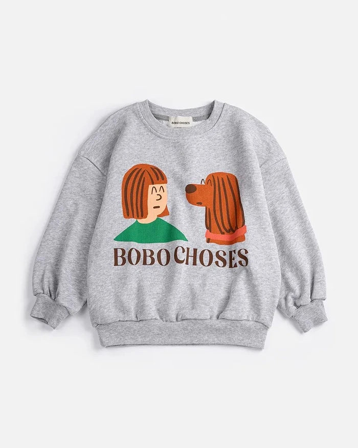 Bobo Choses Friends in a Pickle Çocuk Pamuklu Sweatshirt