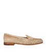 Santoni Beige Suede Carla Loafers