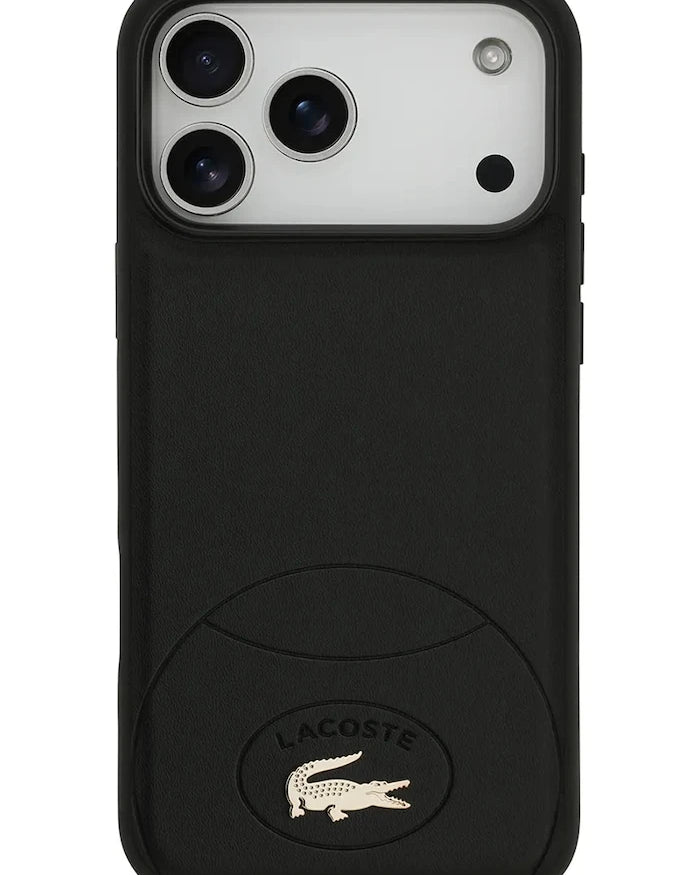 Lacoste MagSafe iPhone 17 Pro Max için Dahili Manyetik Halkalı Telefon Kılıfı