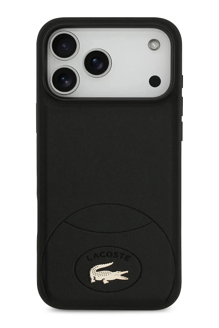 Lacoste MagSafe iPhone 17 Pro Max için Dahili Manyetik Halkalı Telefon Kılıfı