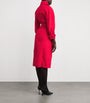Red Cotton-Blend Trench Coat