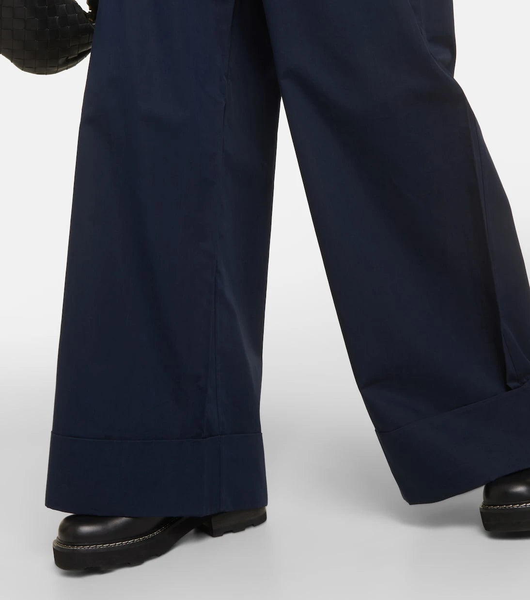 CO - Cotton and silk poplin wide-leg pants