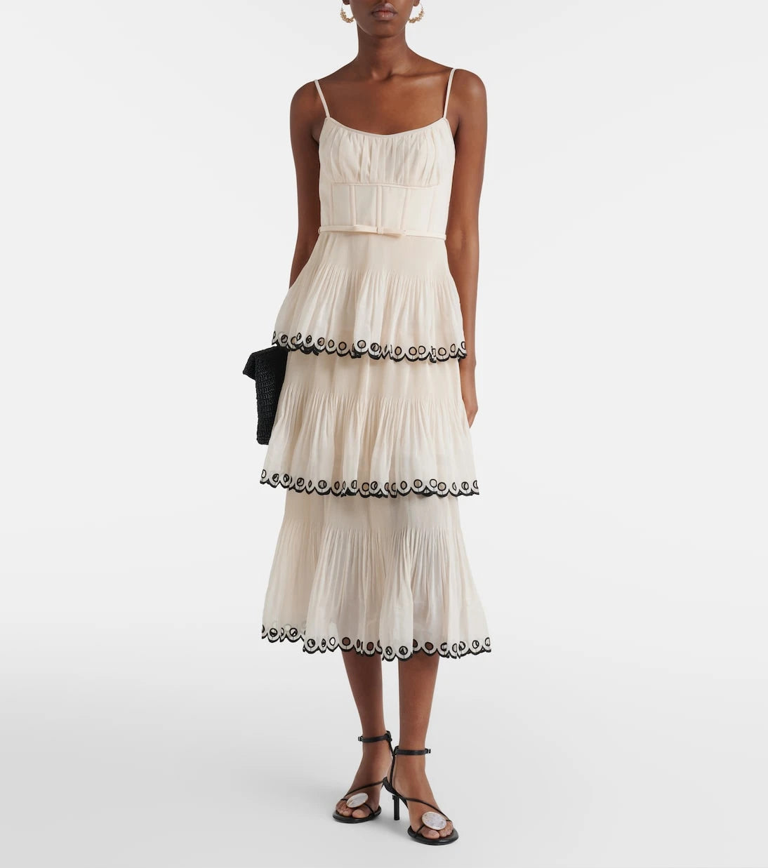 Zimmermann - Embroidered bustier dress