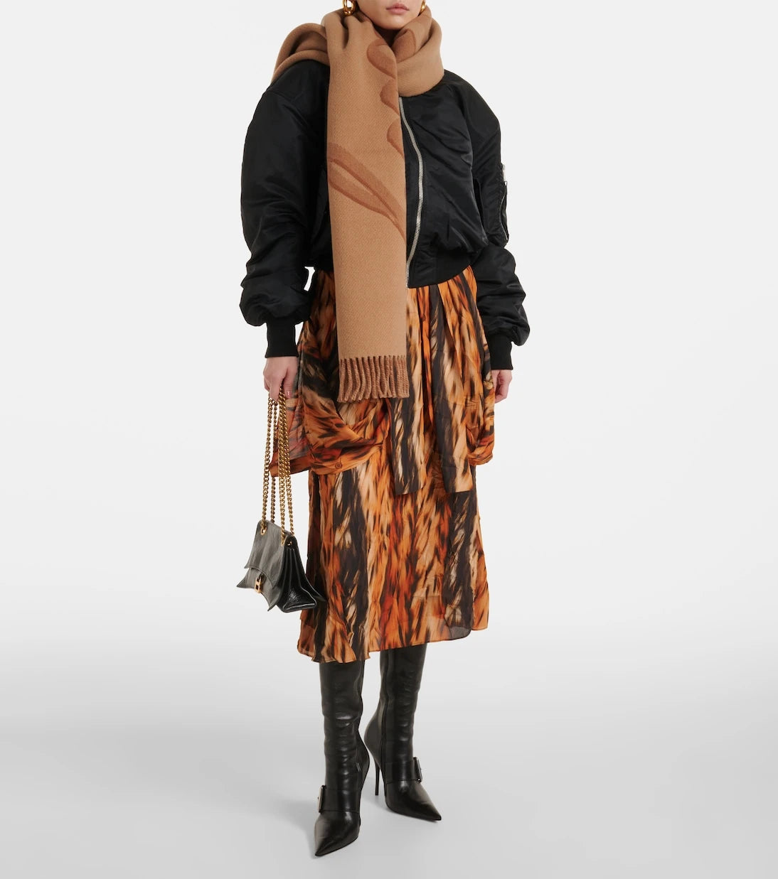 Balenciaga - Wool and cashmere scarf