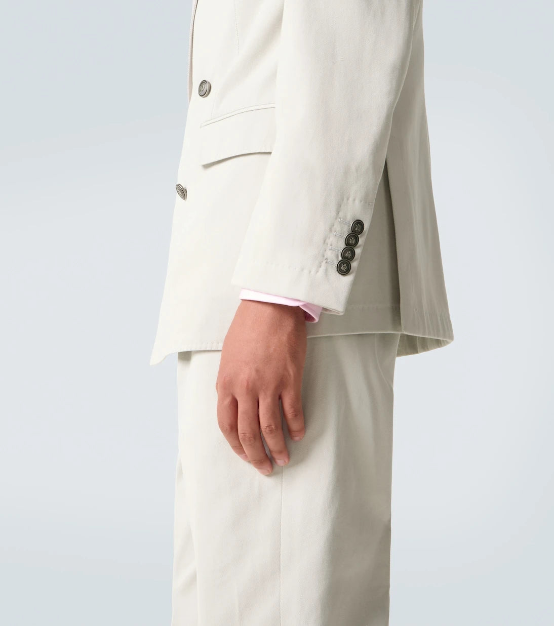 Dunhill - Double-breasted cotton and cashmere blazer