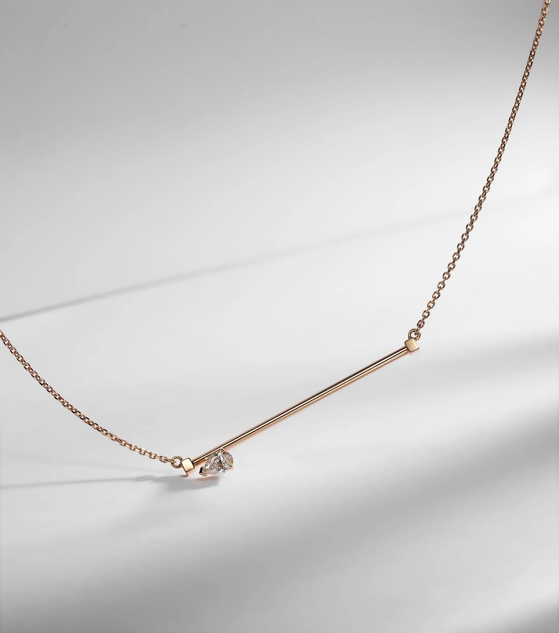 Repossi - Serti Sur Vide 18kt rose gold necklace with diamond