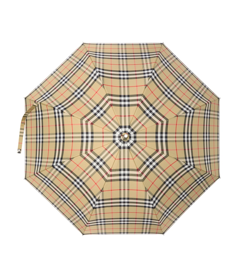 Maple Wood Check Walking Umbrella