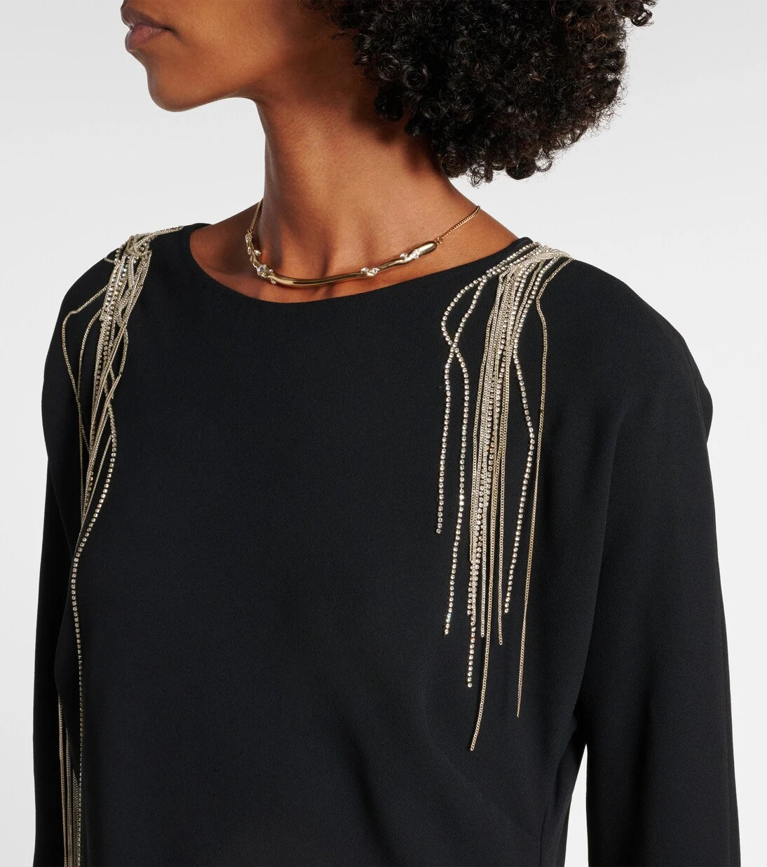 Dries Van Noten - Crystal-embellished maxi dress