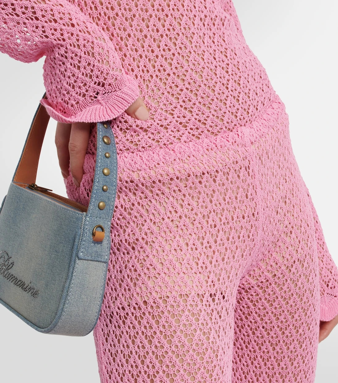 Blumarine - Crochet flared pants