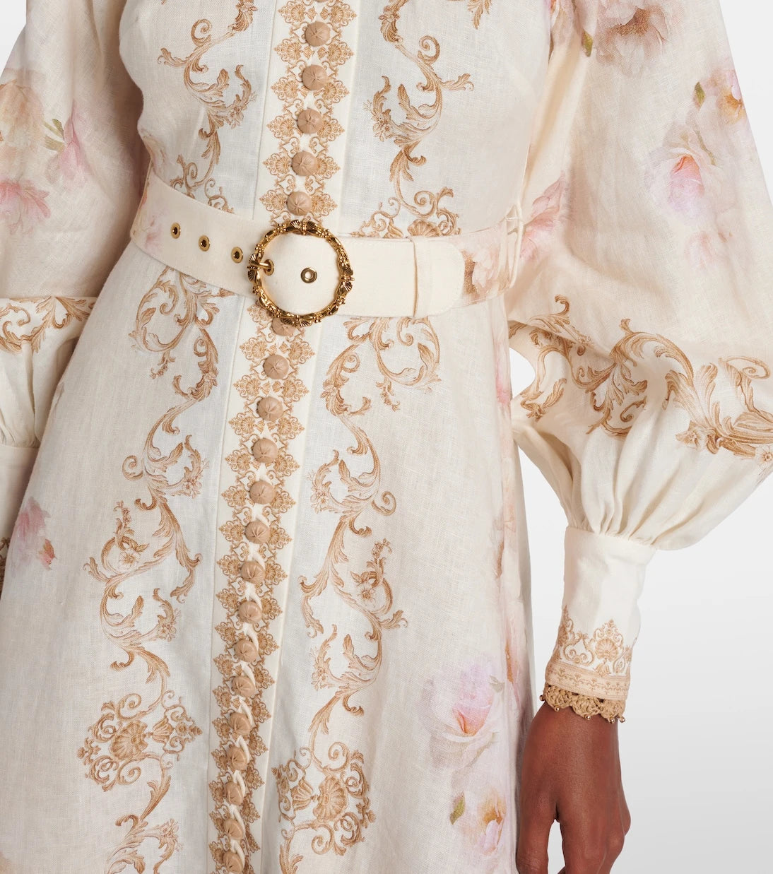 Zimmermann - Hypnotic printed linen shirt dress