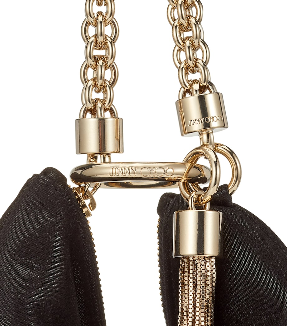 Jimmy Choo Black Leather Callie Clutch Bag