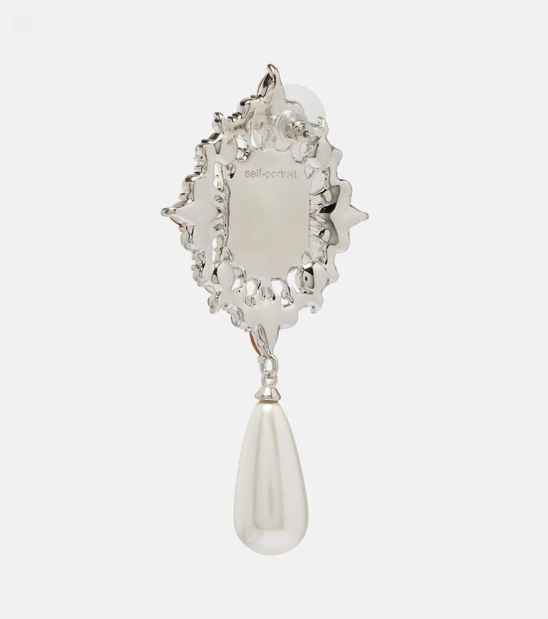 Self-Portrait - Embellished drop earrings