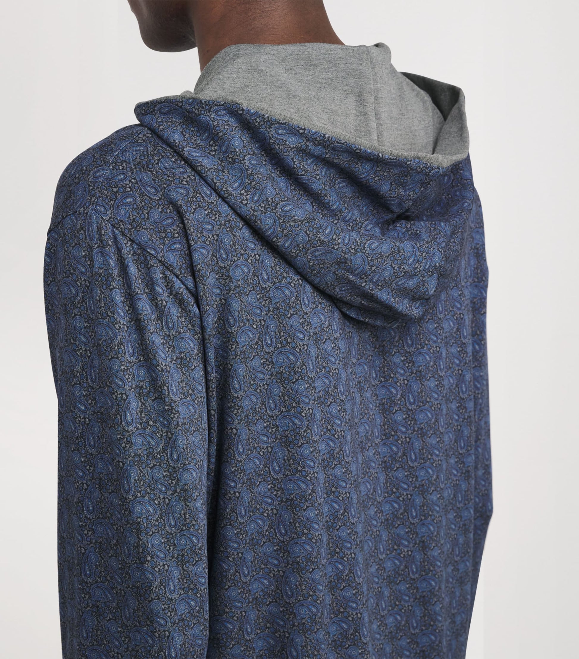 Modal Paisley Henry Hoodie
