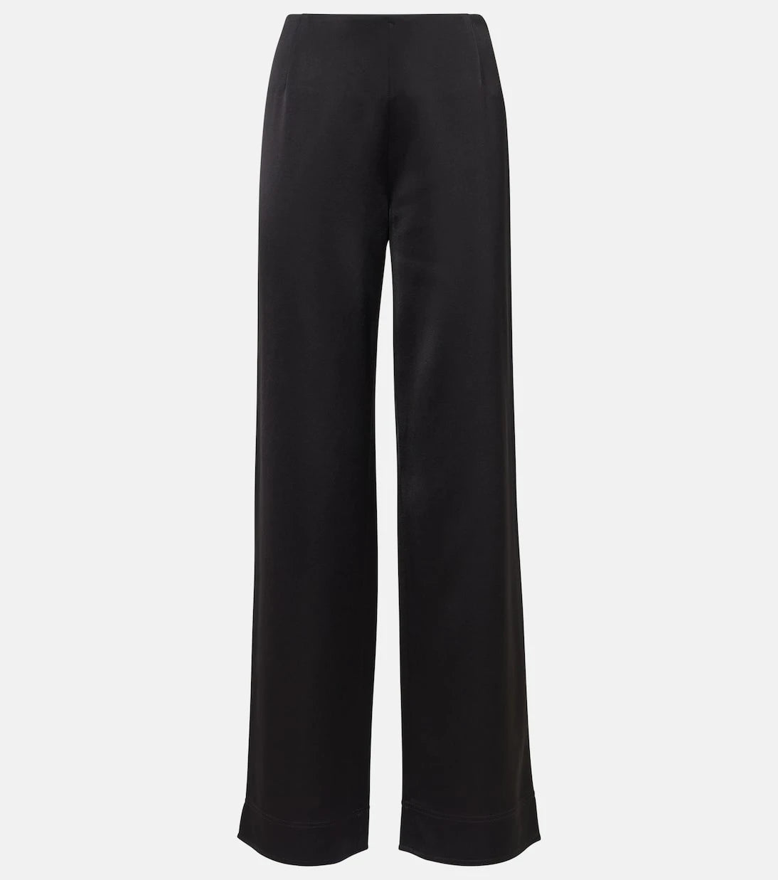 Toteme - High-rise satin wide-leg pants