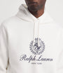 Polo Ralph Lauren White Cotton-Blend Polo Crest Hoodie