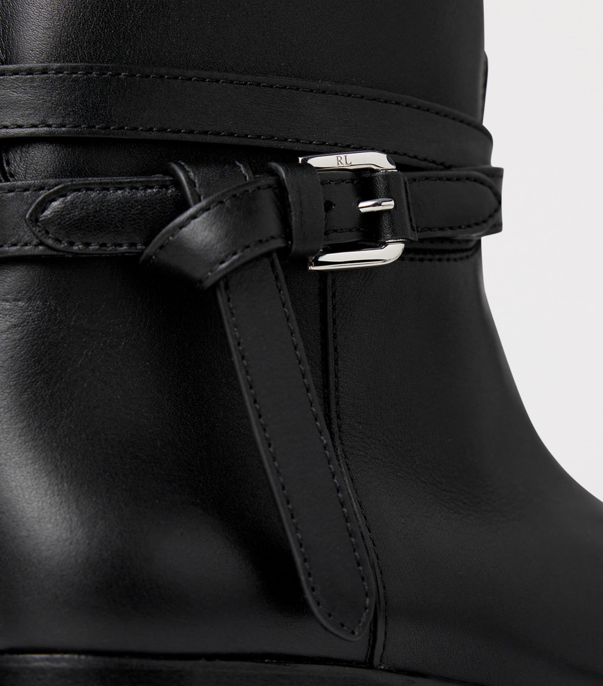 Black Leather Donnely Boots