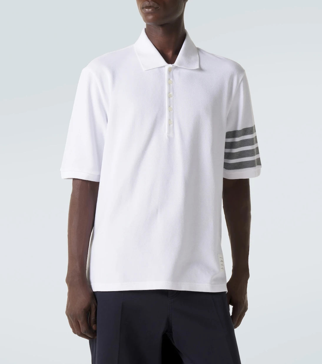 Thom Browne - 4-Bar cotton polo shirt