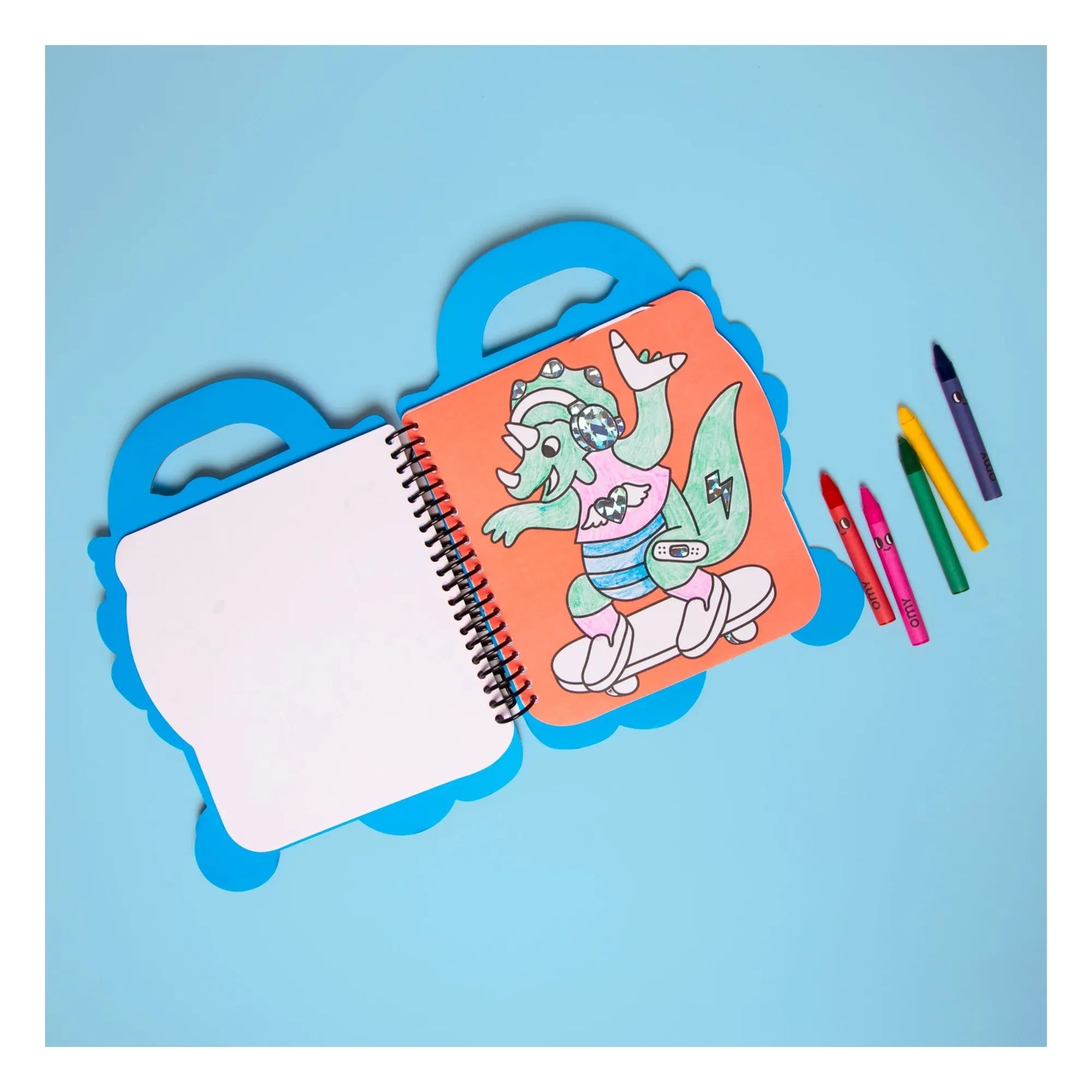 Omy - Dino coloring book with stickers
