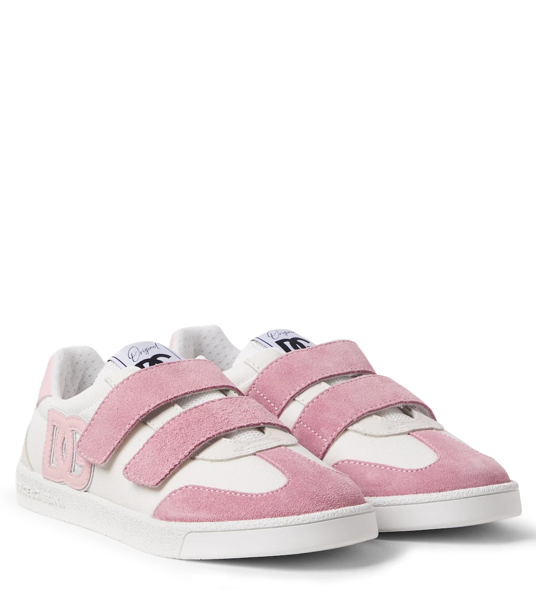 Dolce&Gabbana Kids - DG suede-trimmed sneakers