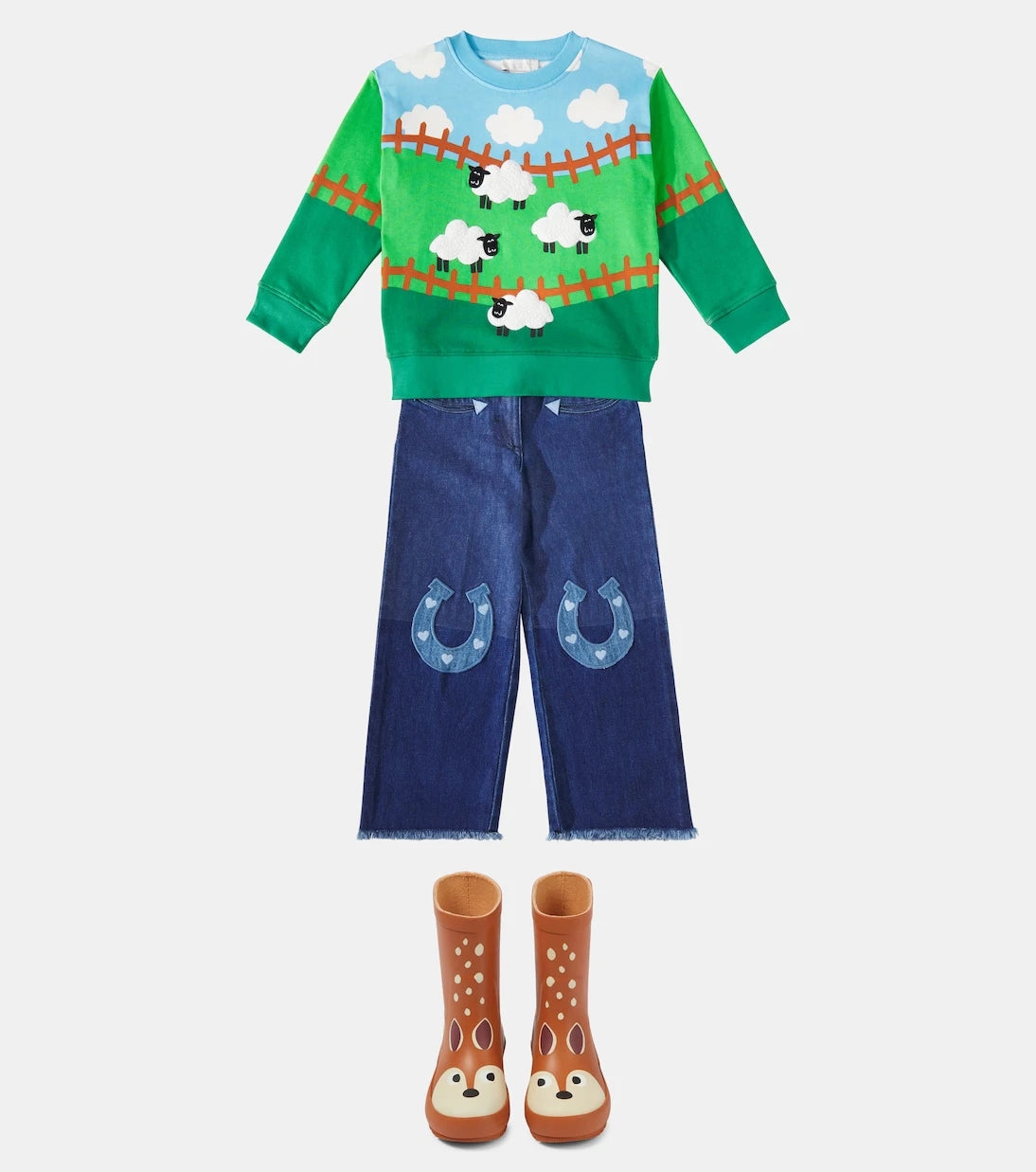 Stella McCartney Kids - Printed cotton fleece sweatshirt