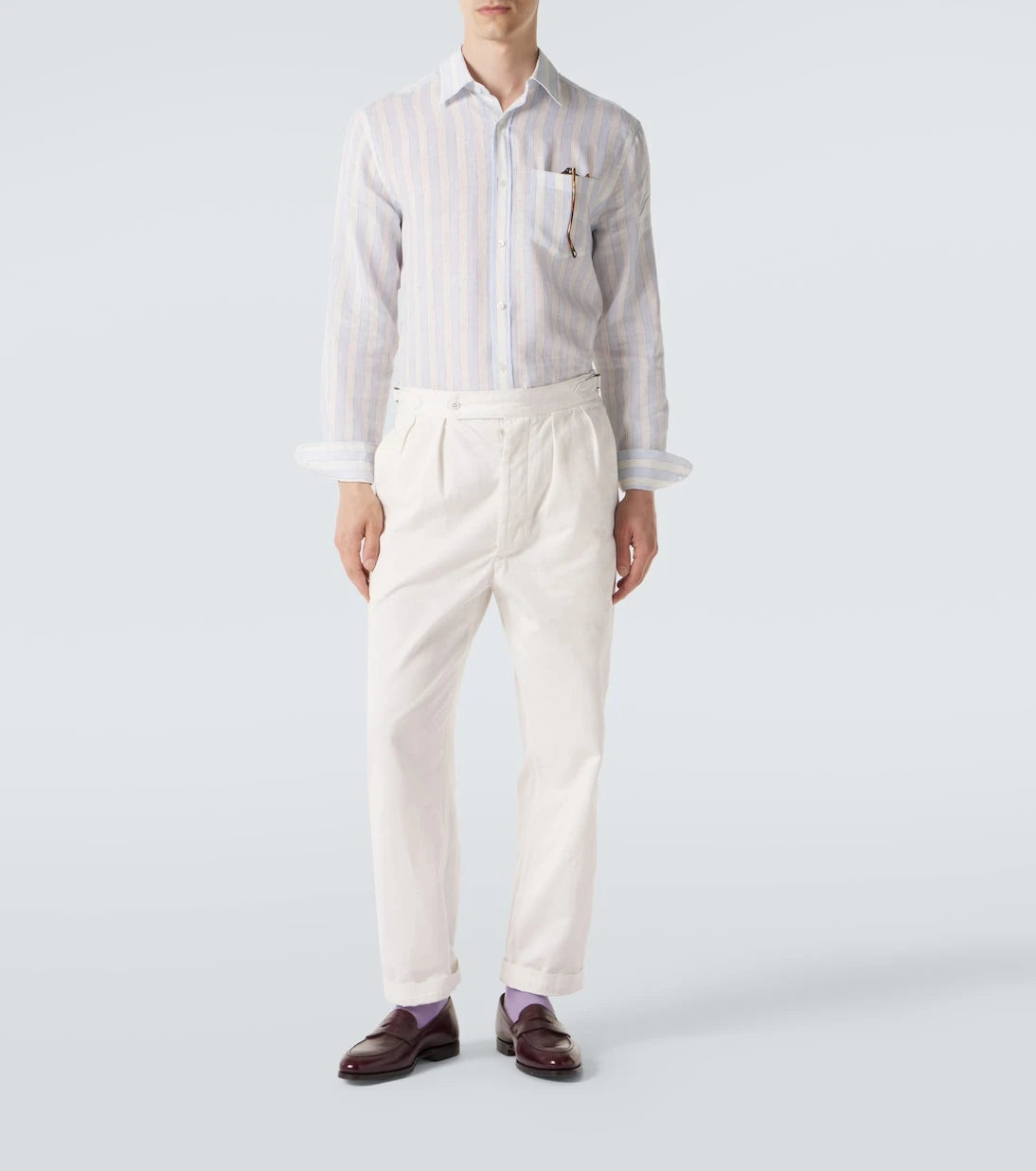 Dunhill - Striped linen shirt