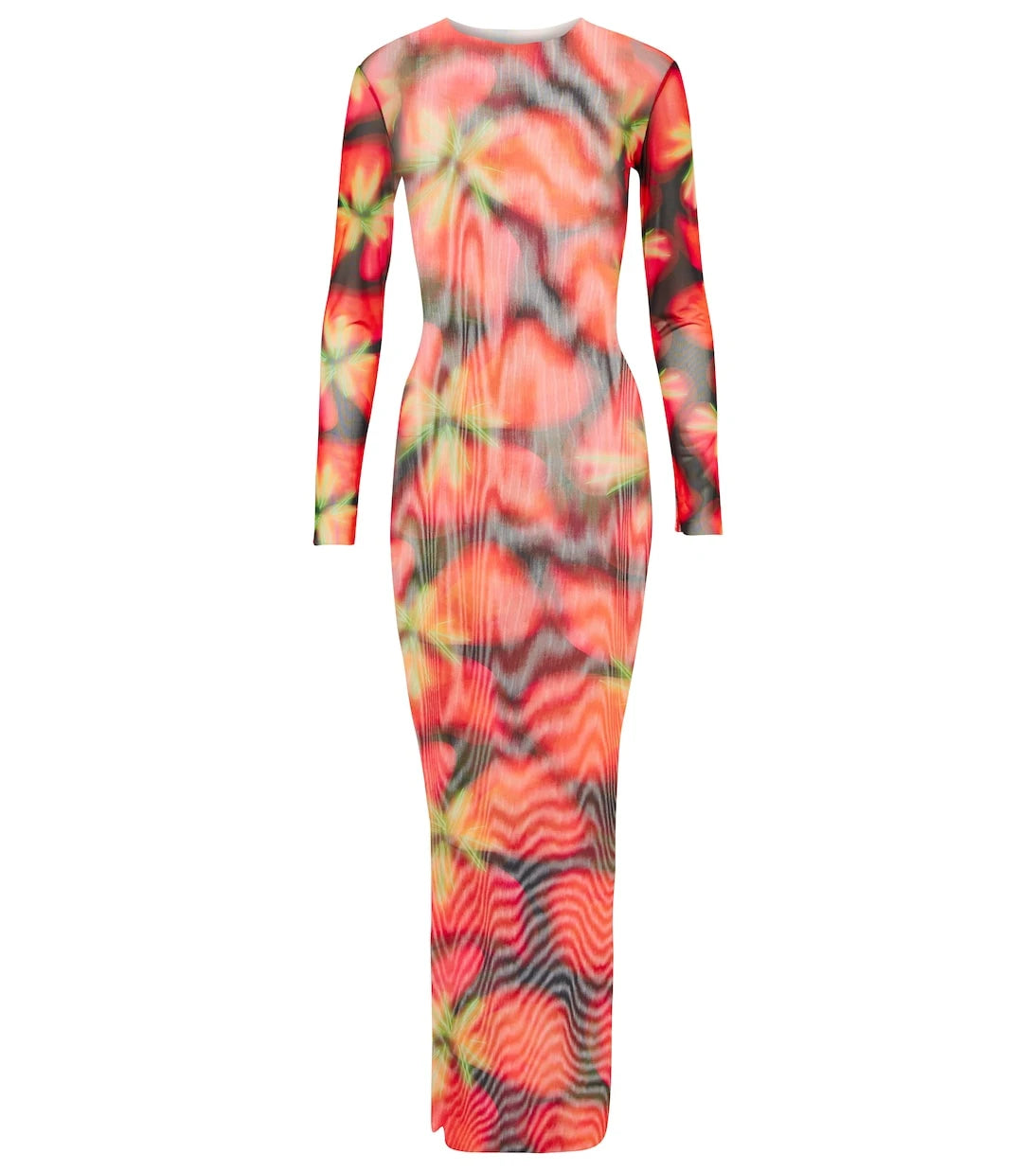 Louisa Ballou - High Tide printed mesh dress