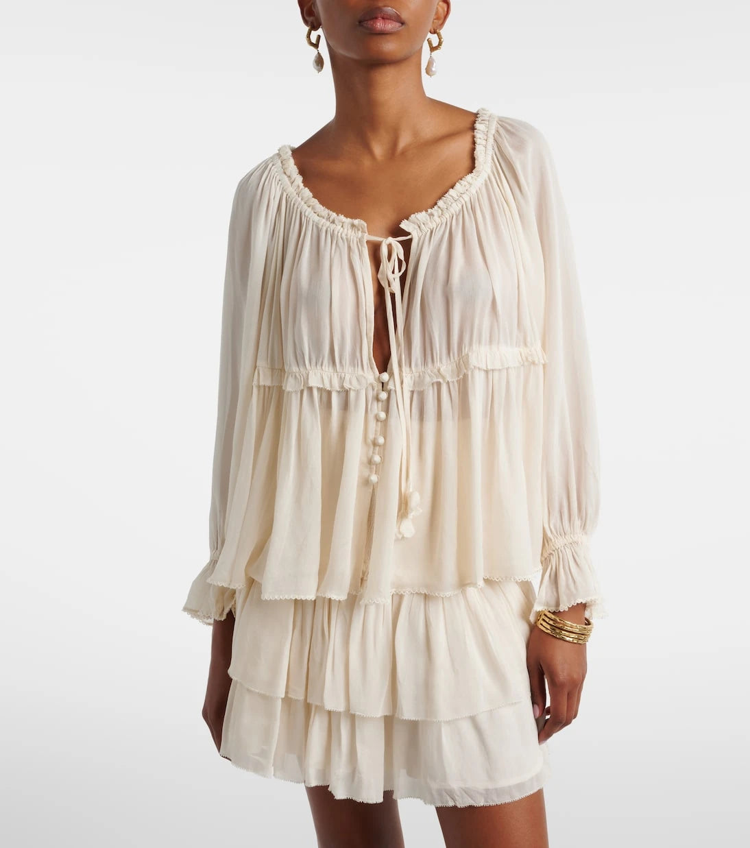 Poupette St Barth - Moon ruffled blouse