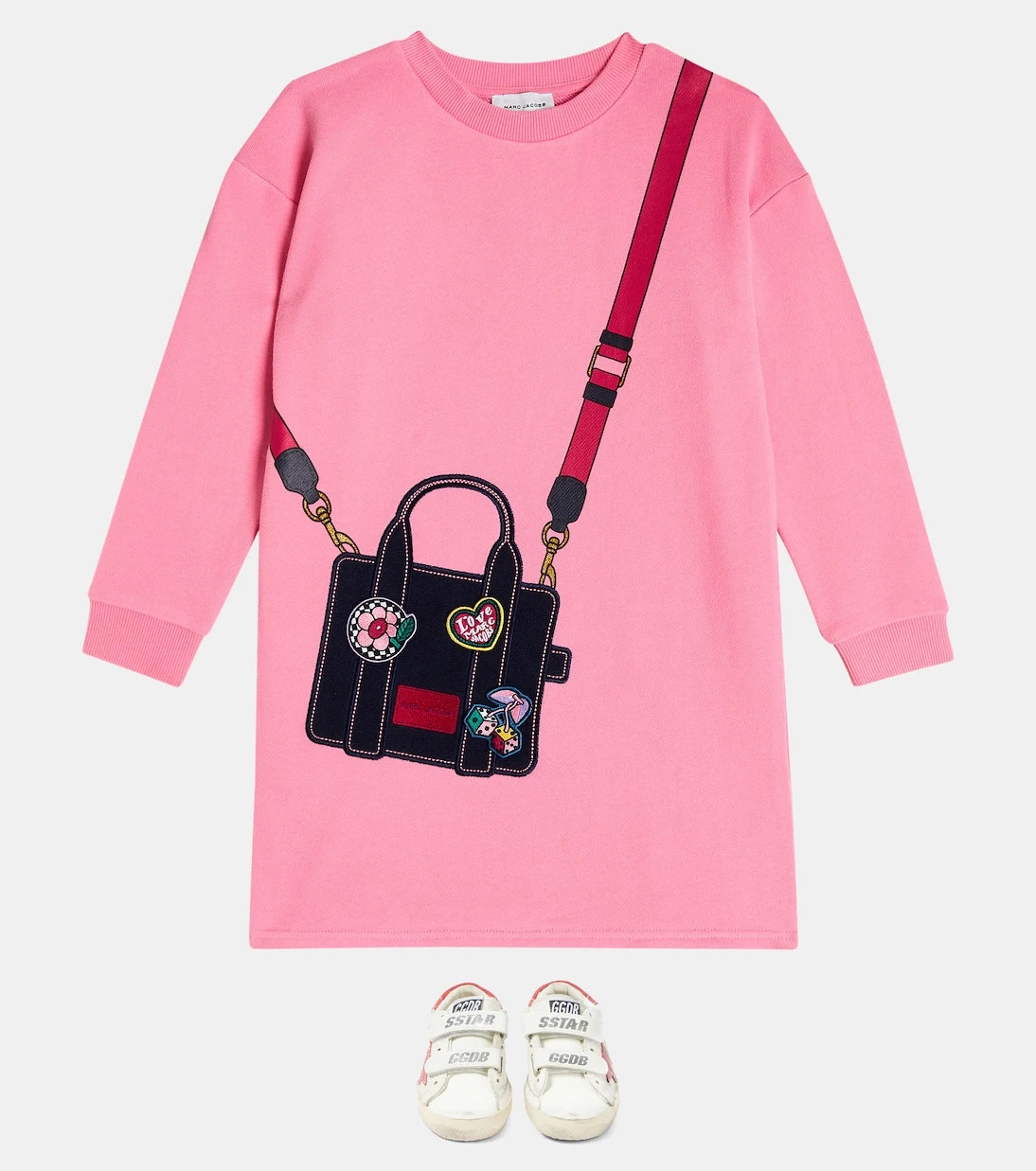 Marc Jacobs Kids - فستان قطني مطرز
