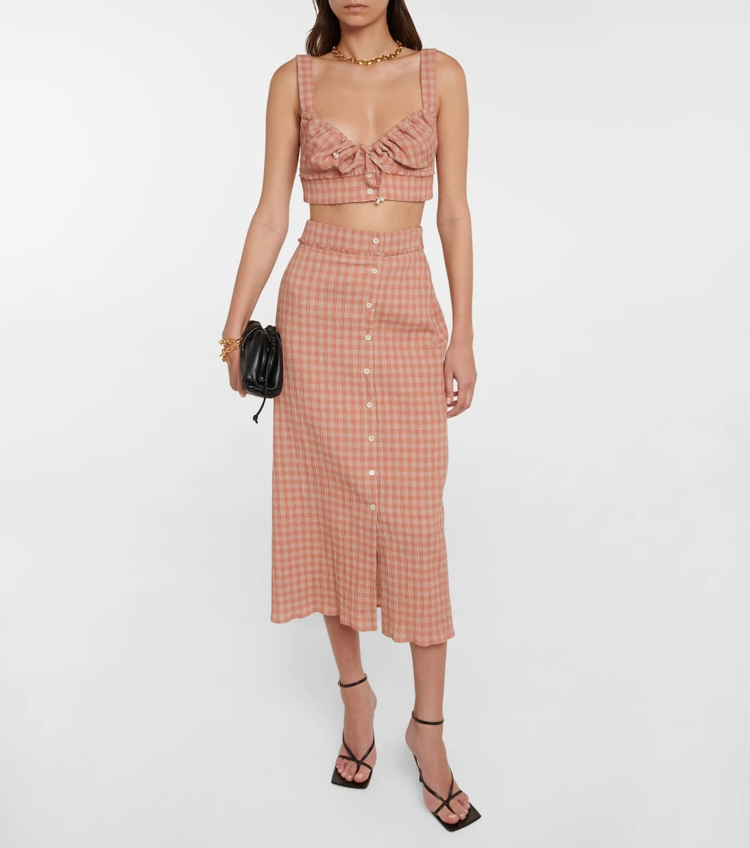 Altuzarra - Bijou gingham cropped top