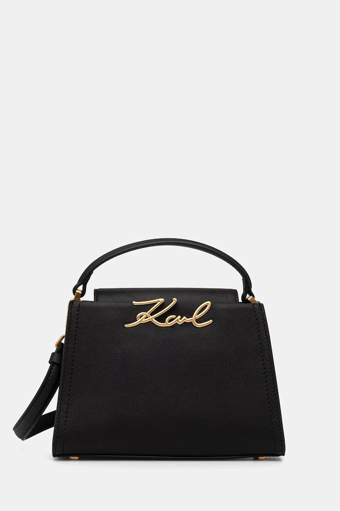 Karl Lagerfeld чанта crossbody дамска от кожа K/SIGNATURE