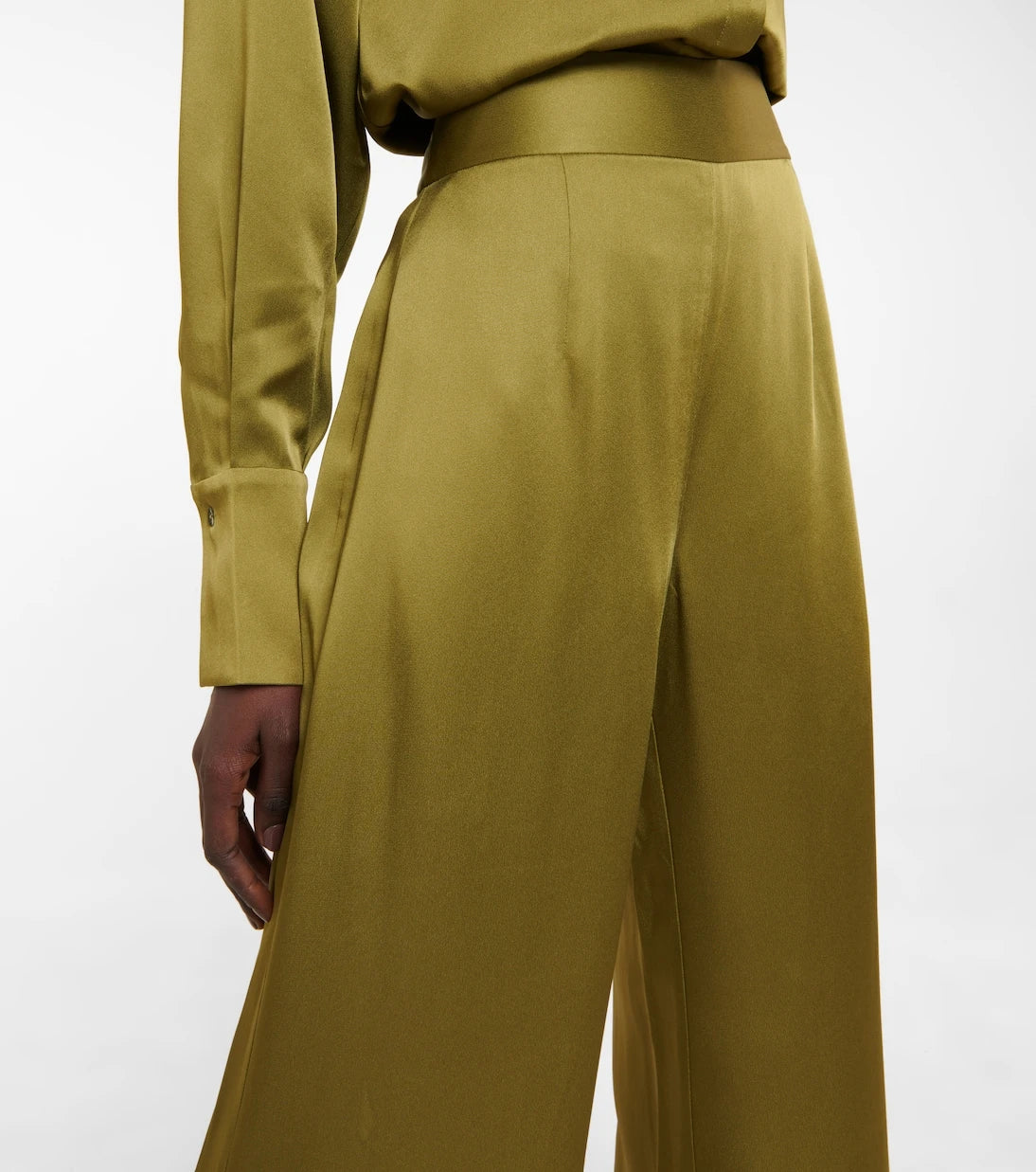 Galvan - Escape Lido satin palazzo pants
