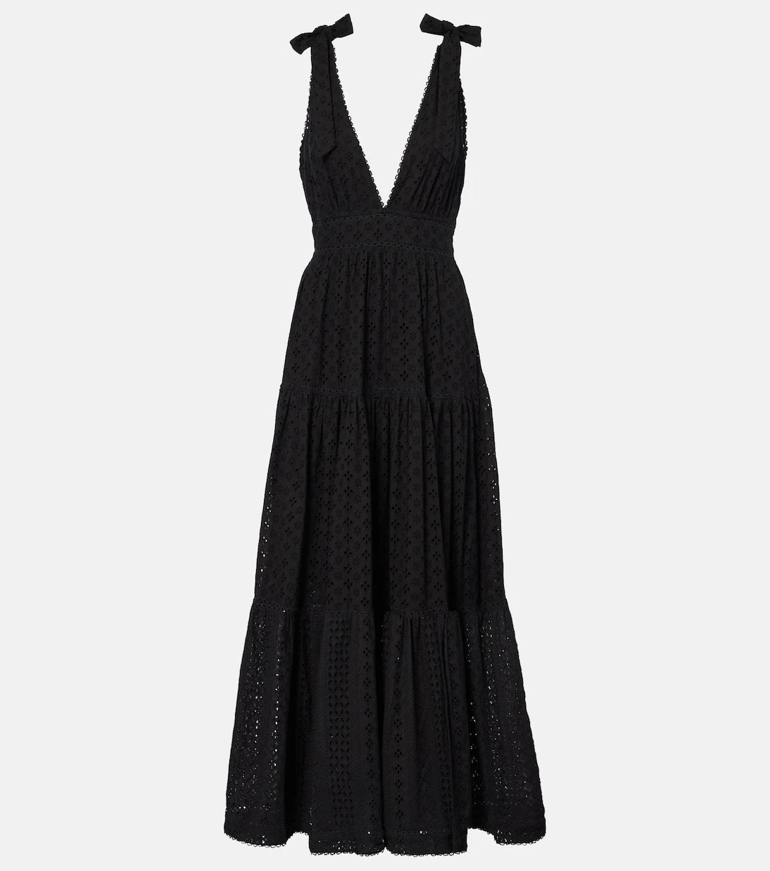 Poupette St Barth - Cara tiered cotton maxi dress