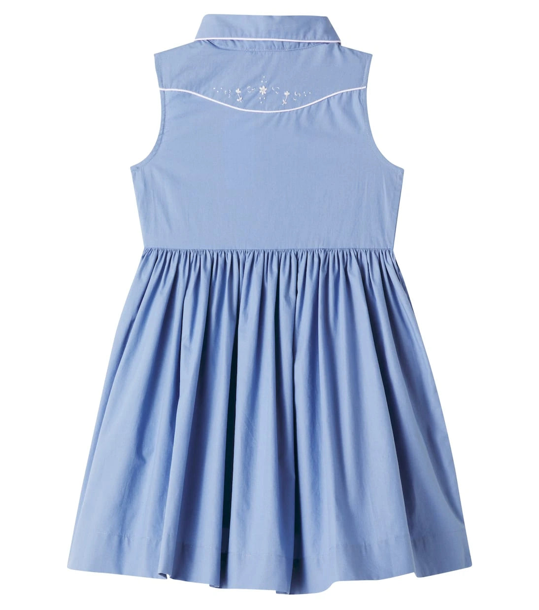 Bonpoint - Ermance embroidered cotton poplin dress