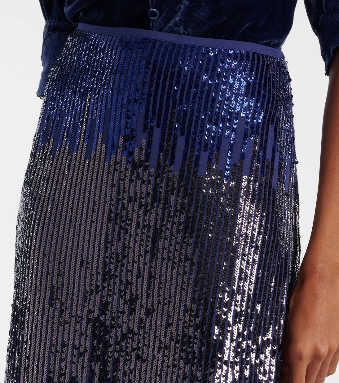Rixo - Kelly sequined midi skirt