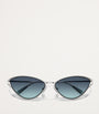 Tiffany & Co. Silver Metal Cat Eye Sunglasses