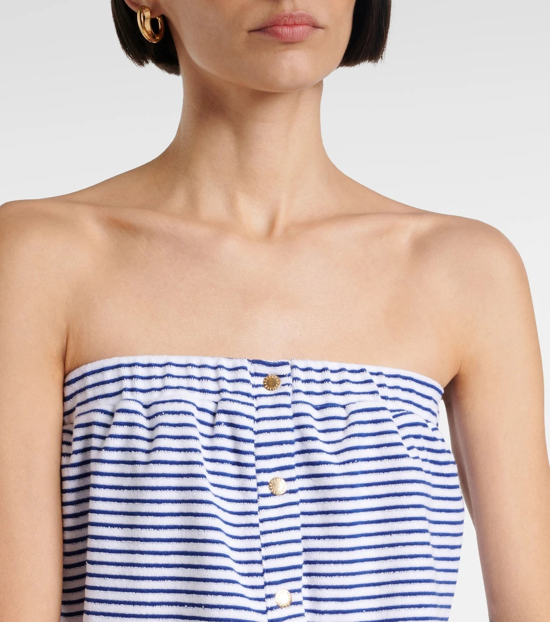 Melissa Odabash - Venus cotton-blend terry romper