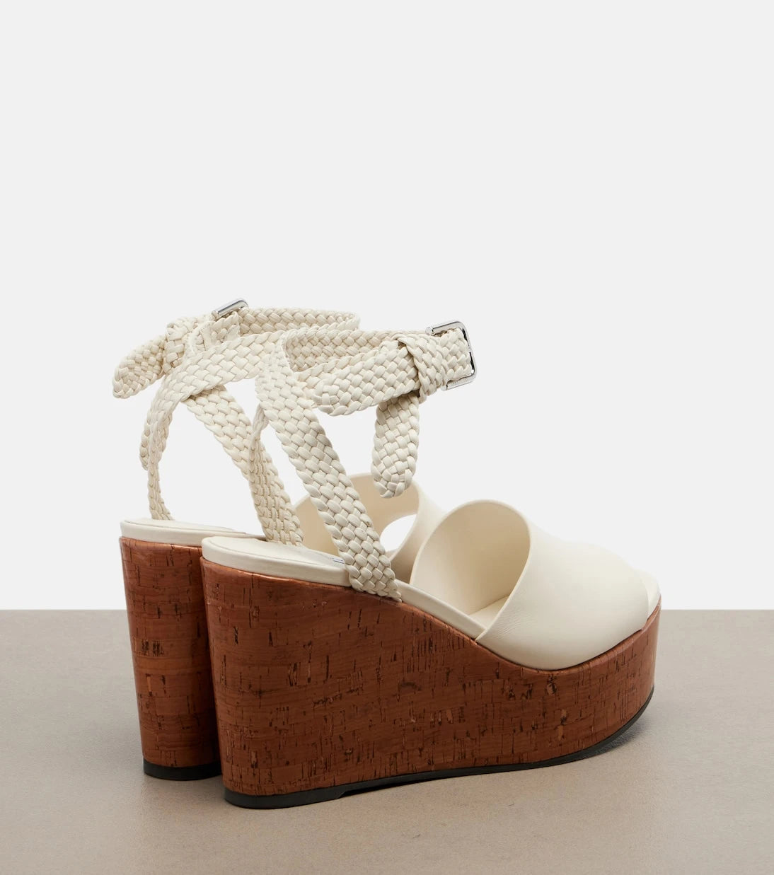 Jimmy Choo - Jory leather wedge sandals