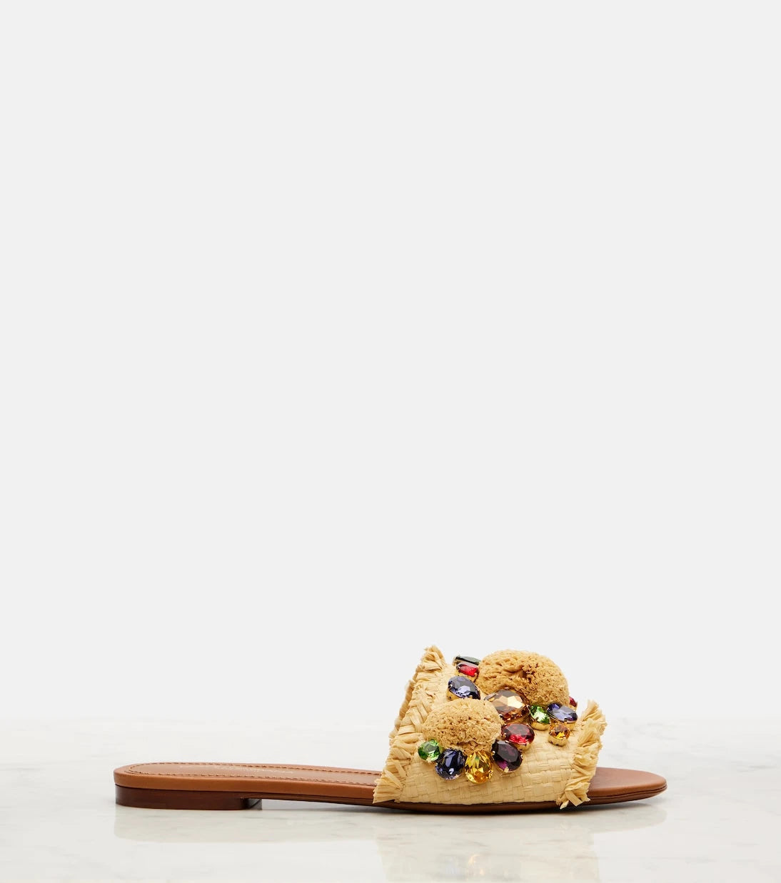 Dolce&Gabbana - شرائح مزخرفة بتأثير الرافيا