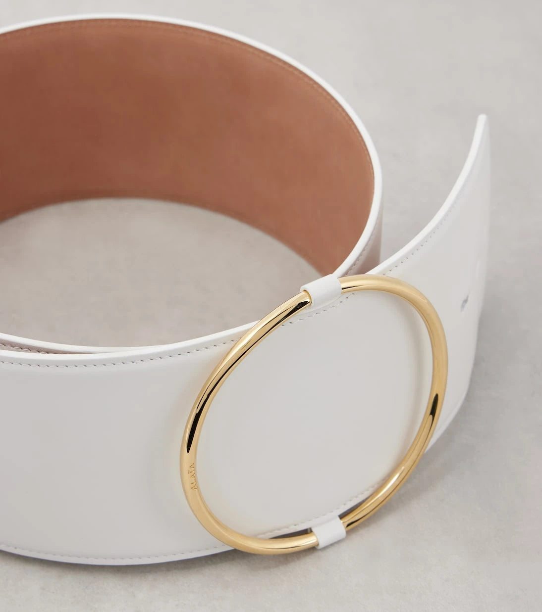 Alaïa - Ring leather belt